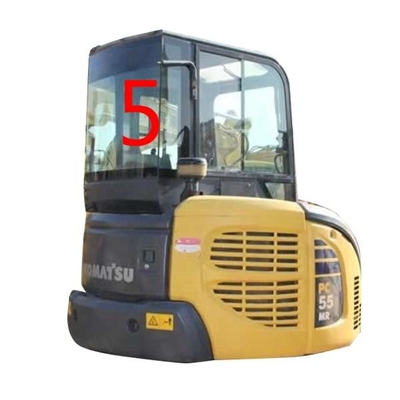 Kính chắn gió PC55MR PC55 KOMATSU Thay thế cửa sổ máy xúc RoHS Mặt sau SỐ 5