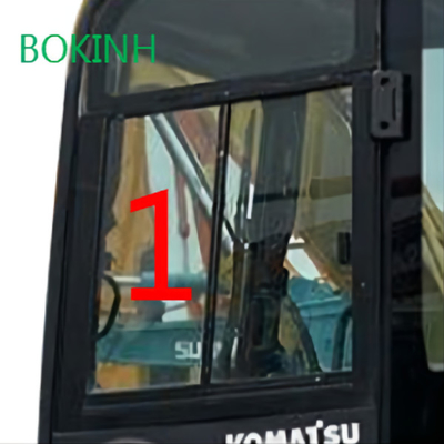 PC60-8 PC70-8 KOMATSU Kính cabin Vị trí bên trái Mặt nghiêng SỐ 1 Dày 5mm