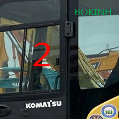 PC60-8 PC70-8 Kính cabin máy xúc nhiệt độ bên trái để thay thế kính chắn gió Komatsu