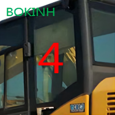 PC60-8 PC70-8 KOMATSU Cabin kính Mặt sau Vị trí bên trái SỐ 4 Chịu nhiệt độ